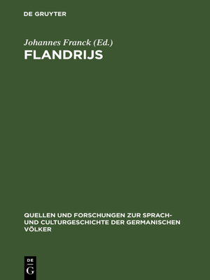 cover image of Flandrijs
